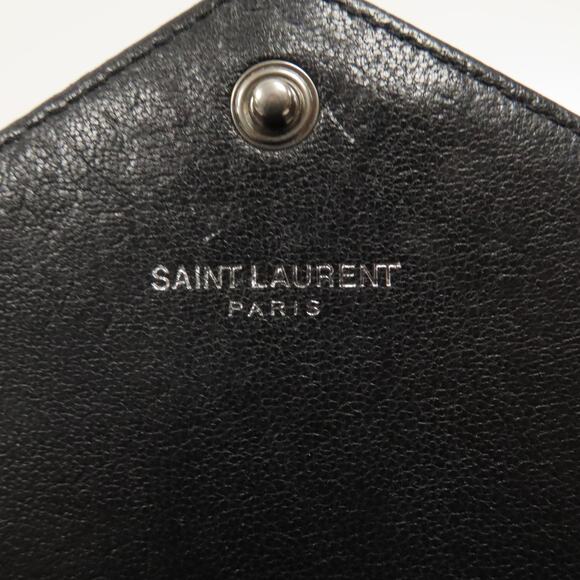💎✨BEAUTIFUL✨💎Authentic SAINT LAURENT Long Wallet Leather Black - Picture 8 of 13